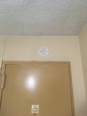 Missing smoke detector