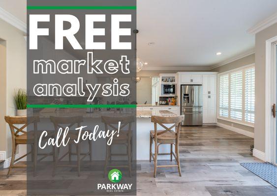 Parkway Real Estate offers a free market  analysis to all home owners within our coverage area. Call today!