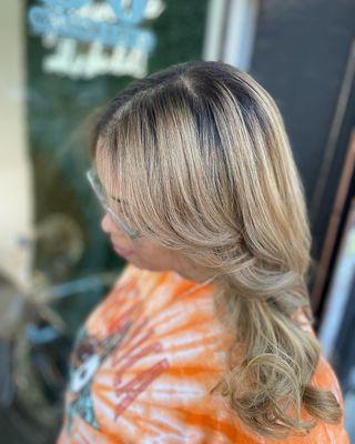 Hair color + microlink extensions