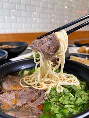 Classic Lan Zhou Beef Noodle Soup