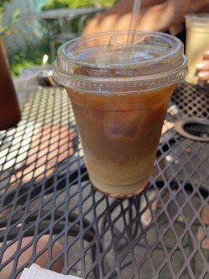 Rose and lavender iced coffee