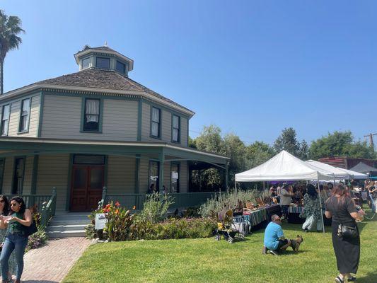 One of the cool houses at Heritage Square.