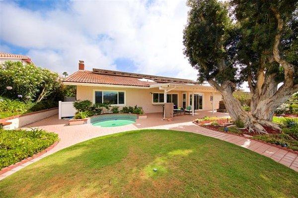 Sold in Solana Beach in 2017 w/huge backyard & ocean/lagoon views.