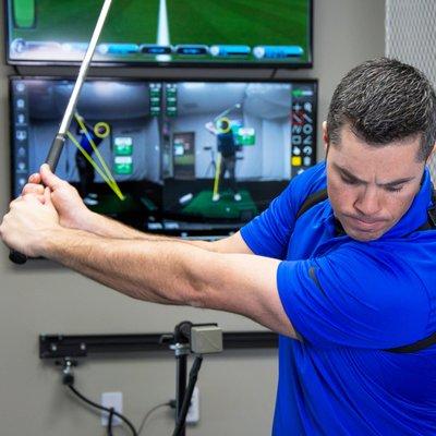 GOLFTEC Golf Lessons use video and motion technology.