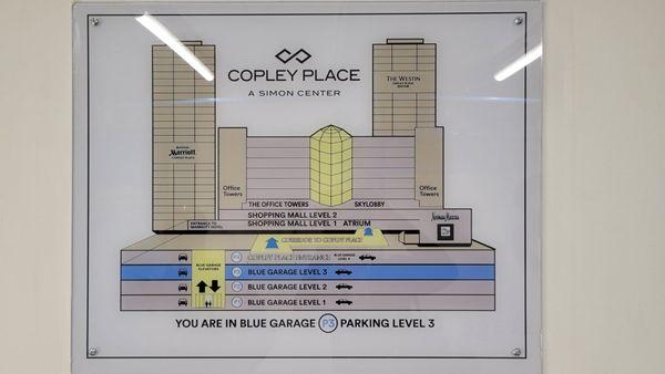 Copley Place Parking Garage Overview.