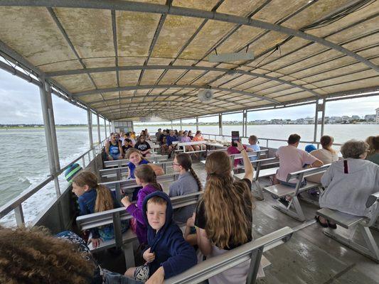 The boat interior