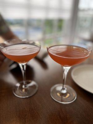 Two delicious Paper Plane cocktails