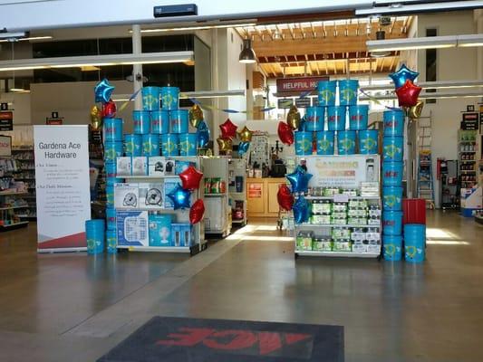 CMN bucket display. Help us get Children's Hospital Los Angeles a $7500 donation.