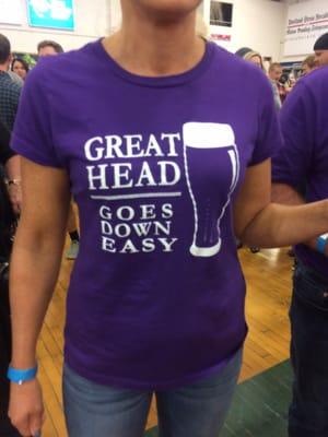 The t-shirts worn by the brew drinkers are always entertaining.