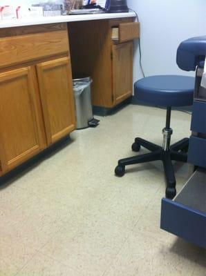 Alway clean exam rooms !