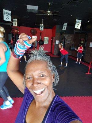 Boss mama representing! I can always count on Karen to have my 6 for a great workout!