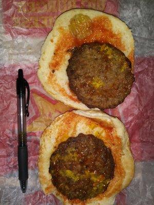 "Big Burger" - Thee most embarrassing burger I've ever seen. Shame on you Carl's Jr Downey. Never again.