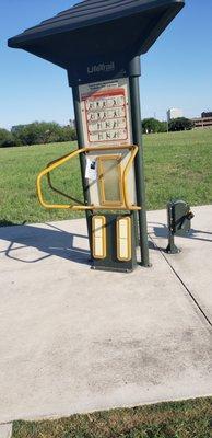 Workout stations along the trail