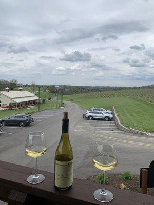 The view of our new house from the deck at Lovers Leap Winery