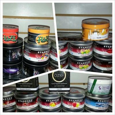 Largest assortment of fresh hookah tobacco