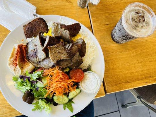 Beef Lamb Gyro Plate