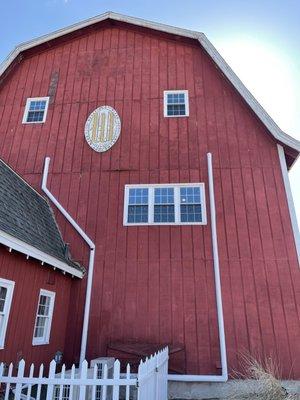 Barn and signage