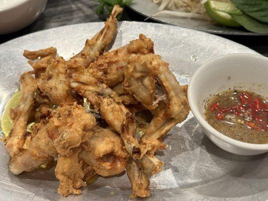 Garlic butter frog legs