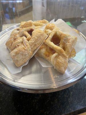 Peach, cherry & Blueberry Turnover look amazing