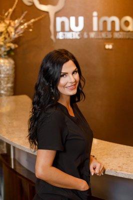 Our beautiful esthetician, Brittany!