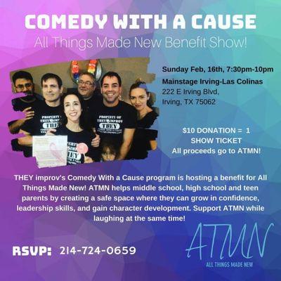 This Sunday- Comedy with a Cause