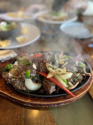 Steak fajitas