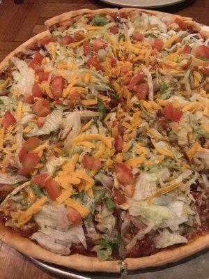 Taco pizza