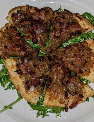 Bacon onion tart