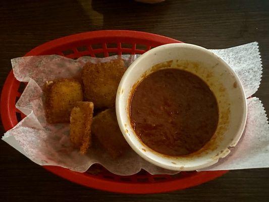 Toasted Ravioli (minus the 4 we ate already)