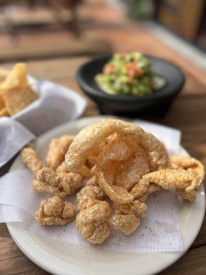 Fresh made crispy Chicharrones