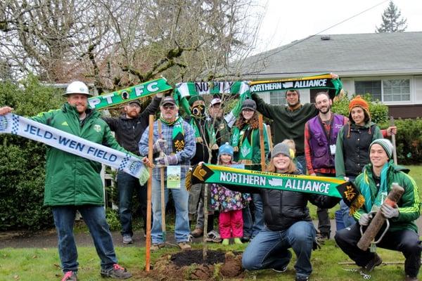 Planting with the Timbers Northern Alliance.