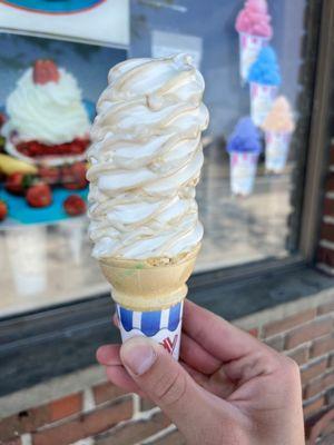 Ice cream with cheesecake flavor burst