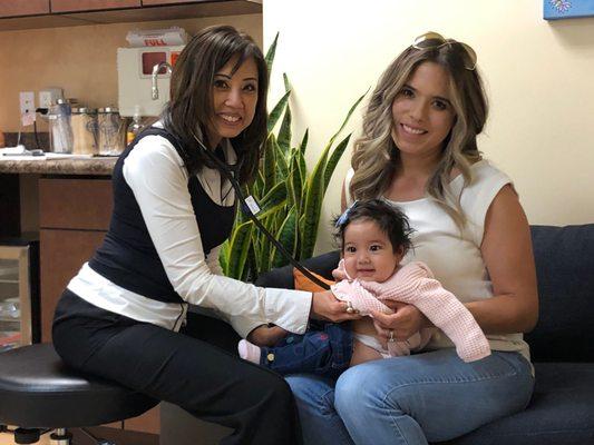 Dr. Donna Ruiz with patient and mother at the Wellness Center for Integrative Pediatrics