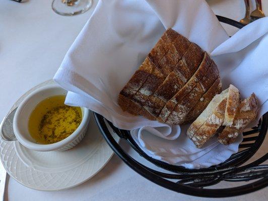 Complimentary Bread & Olive Oil.