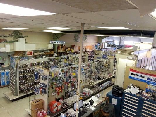 Most extensive RV parts & supplies store in central Ohio. Let us help you figure out what you need--or find a workaround!