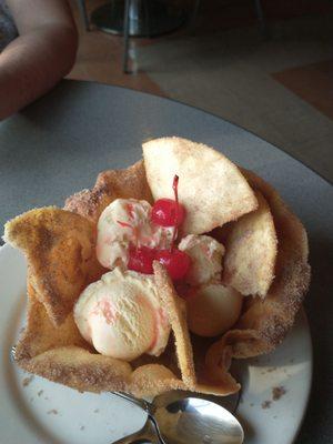 Fried ice cream...the best!