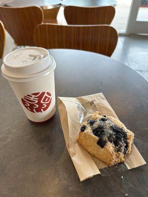 Dragon Eye and Blueberry Scone