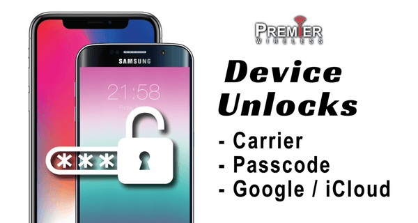 We offer a wide variety of Unlocking Services including carrier, passcode, Google or iCloud.