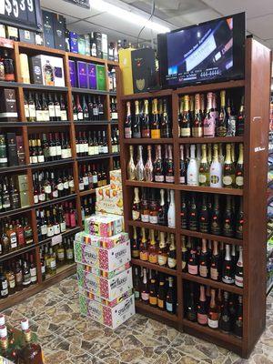 Fine champagne and wine selection, and more