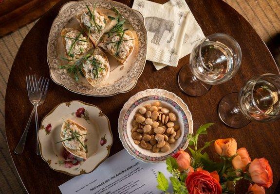 Small plates & tapas in the Pentagoet wine bar