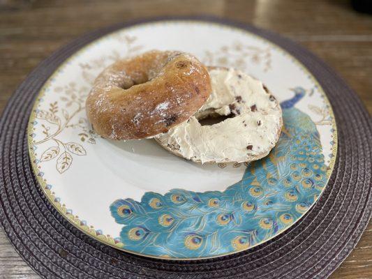 Cannoli Bagel with Cannoli Cream Cheese