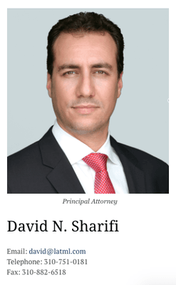 David N. Sharifi is an entertainment technology attorney based in Los Angeles and a recognized expert in new media law