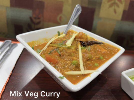 Mixed Veggie Curry ($12)