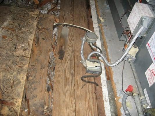 no more external debris surrounding furnace