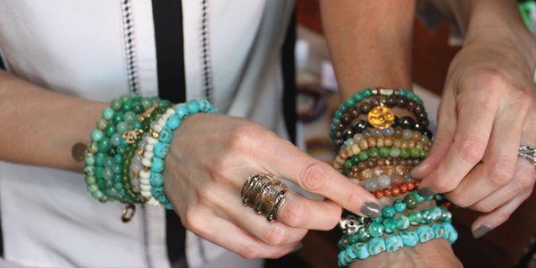 Lula 'n' Lee's chic jewelry, available at Fleet-Plummer.