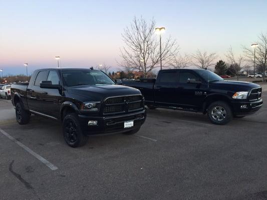 The Black appearance group cummins on the left :-)