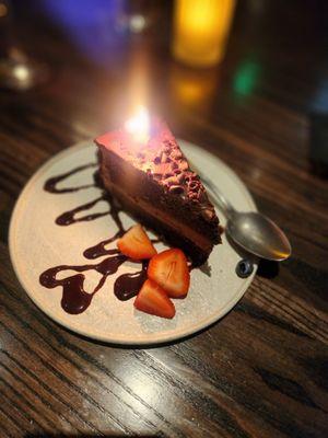 Complimentary birthday dessert