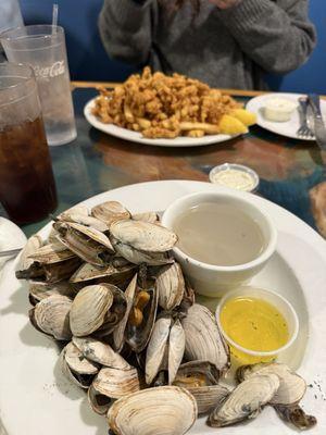 Steamers and fried clams