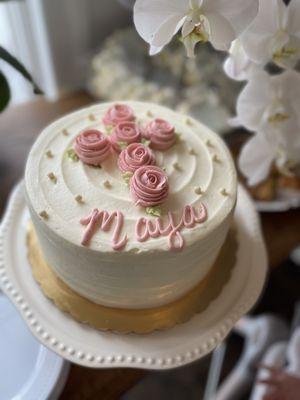 Baptism cake from the bakery.