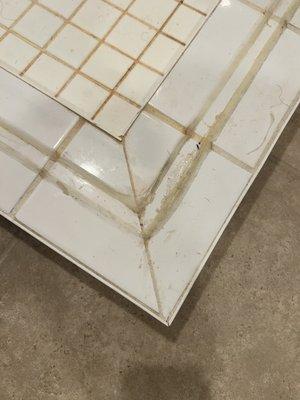 Master shower tile